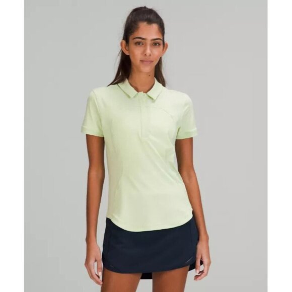 Quick-Drying Short Sleeve Polo - Creamy Mint - Picture 1 of 5